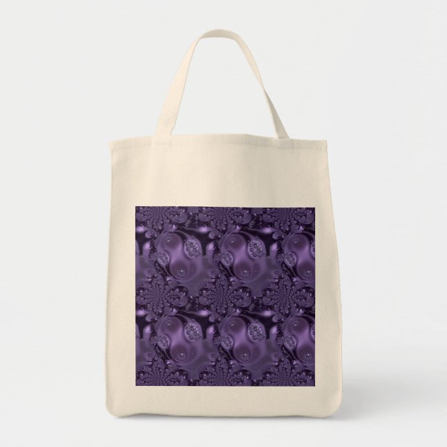 Bolsa Tote Roxo Líquido Roxo Elegante (Frente)