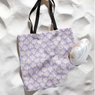 Bolsa Tote Roxo Pastel Carregar Coral