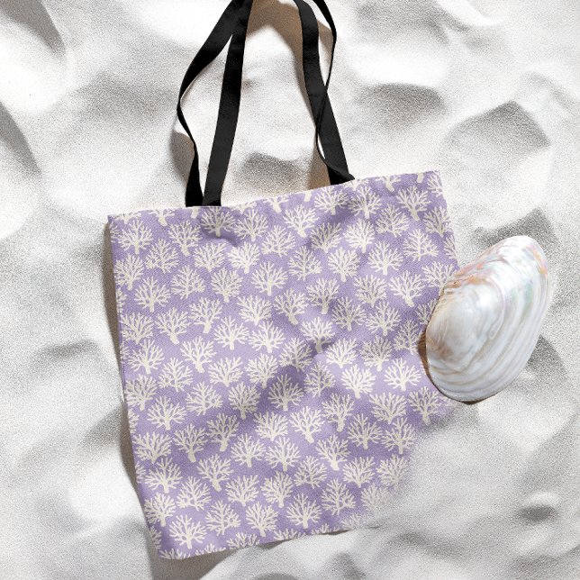 Bolsa Tote Roxo Pastel Carregar Coral (Criador carregado)