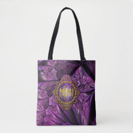Bolsa Tote Roxo Real e Dourado do MIMI