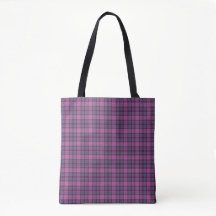 Roxo Rosa Azul-marinho Preto Xadrez Tartã