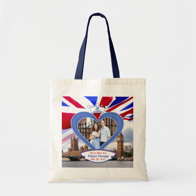 Bolsa Tote Royal British Baby Prince George (Frente)