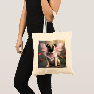 Bolsa Tote Royal Pug: A Princesa Fada dos Reinos Encantados