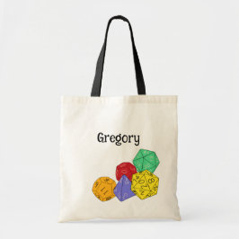 Bolsa Tote RPG Gaming Dice, Conselho, Jogos Fantásticos Perso