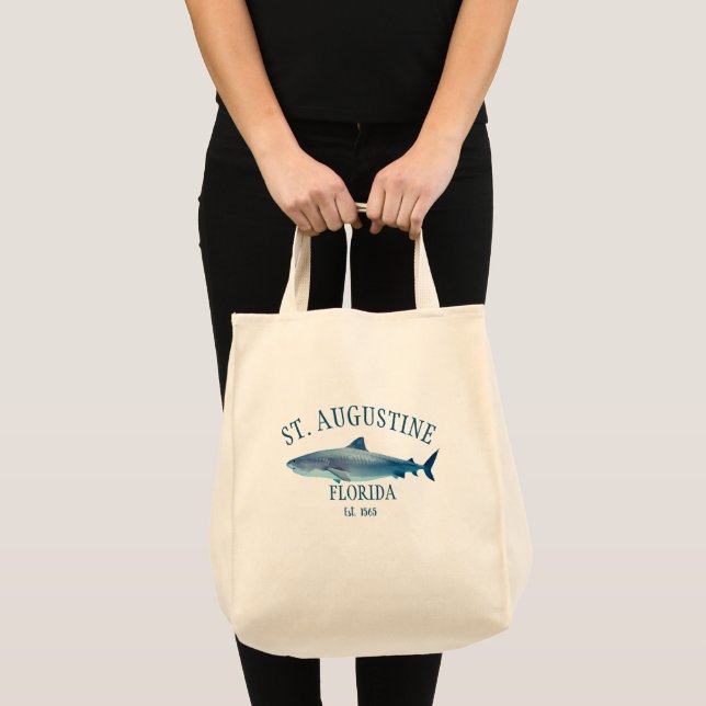 Bolsa Tote Rua Augustine EST 1565 Florida Beach (Frente (produto))