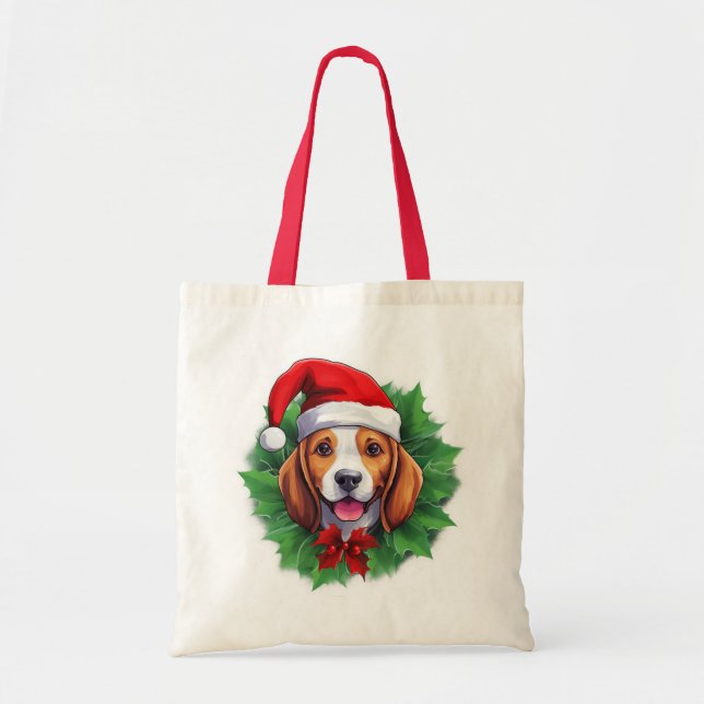 Bolsa Tote Rua Beagle Christmas (Frente)