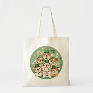 Bolsa Tote Rua, Bulldog Inglês do Dia de Patrick