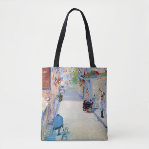 Bolsa Tote Rua com Bandeiras Francesas, Manet