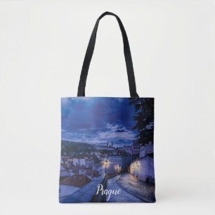 Bolsa Tote Rua da noite em Praga