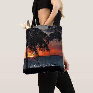 Bolsa Tote RUA das Ilhas Virgens dos EUA Croix USVI Sunset Tr