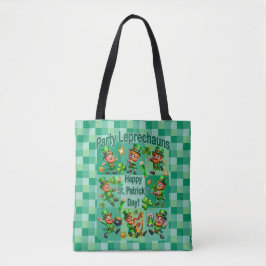 Bolsa Tote Rua. Diversão de Patrick Adorável "Leprechauns do 