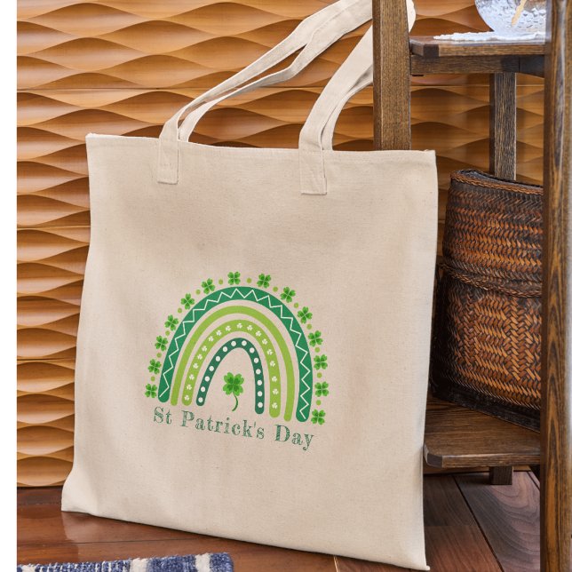 Bolsa Tote Rua Elegante, festa do dia de Patrick (Elegant St. Patrick's Day Party Tote Bag
)