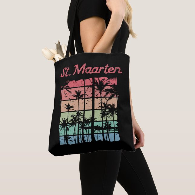Bolsa Tote Rua Maarten Rainbow Colors Sint Martin (Close Up)