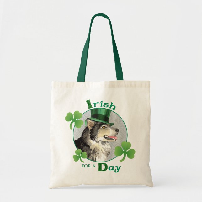 Bolsa Tote Rua, Malemute do Dia de Patrick (Frente)