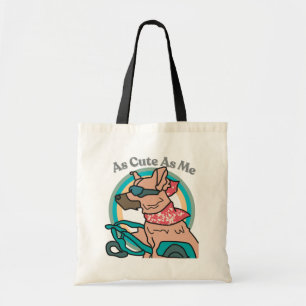 Bolsa Tote Rua Retro Cachorro com Óculos Solares Engraçado