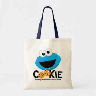 Bolsa Tote Rua Sésamo   Cookie Monster Loving Cookies