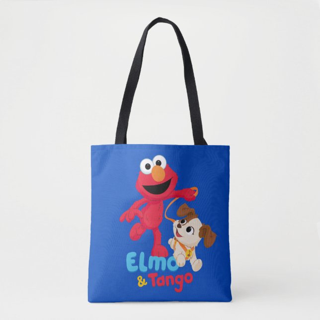 Bolsa Tote Rua Sésamo | Corrente Elmo & Tango (Frente)