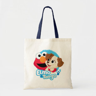 Bolsa Tote Rua Sésamo   Crachá Elmo & Tango
