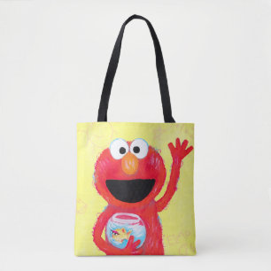 Bolsa Tote Rua Sésamo   Elmo com Peixes Goldfish