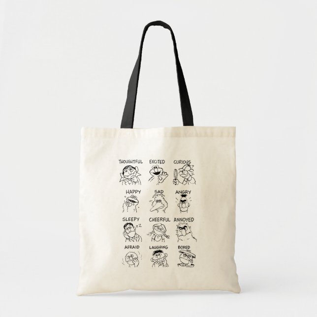 Bolsa Tote Rua Sésamo | Emoções e sentimentos (Frente)
