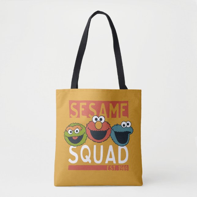 Bolsa Tote Rua Sésamo - Esquadrão Sésamo (Frente)