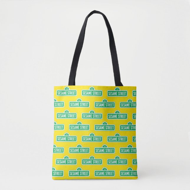 Bolsa Tote Rua Sésamo | Logotipo verde (Frente)