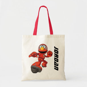 Bolsa Tote Rua Sésamo   Mecha Construtor Elmo Adicionar Seu N