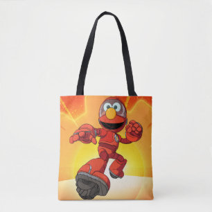 Bolsa Tote Rua Sésamo   Mecha Construtor Elmo Em Ação