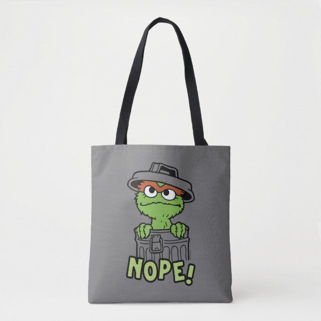 Bolsa Tote Rua Sésamo | Oscar, o Grouch Nope! (Frente)