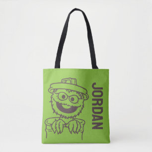 Bolsa Tote Rua Sésamo   Oscar the Grouch   Adicione seu nome