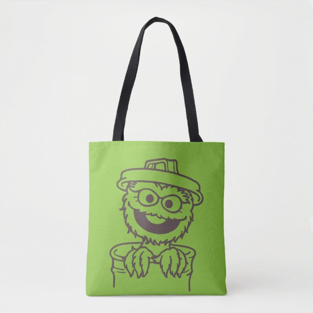 Bolsa Tote Rua Sésamo | Oscar the Grouch Bright (Frente)