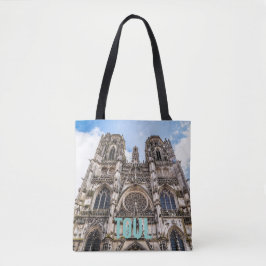 Bolsa Tote Rua Tol. presente da Catedral de Etienne France