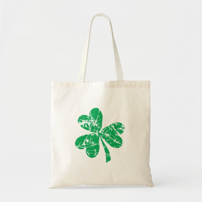 Bolsa Tote Rua Verde do Shamrock. Dia de Patrick (Frente)