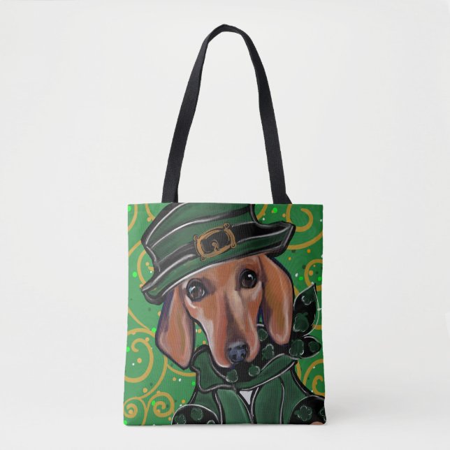 BOLSA TOTE RUA VERMELHA DACHSHUND. PATTY (Frente)