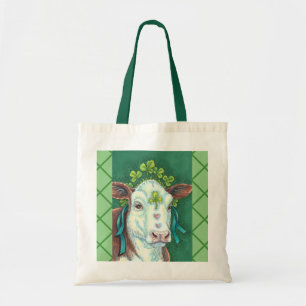 BOLSA TOTE RUAS IRLANDESAS. HEIFER DO DIA DE PATRICK, VACA DE