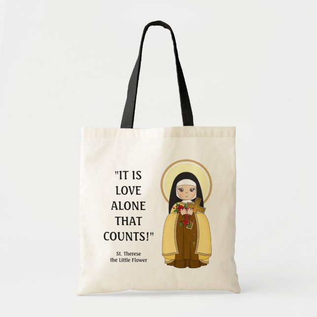 Bolsa Tote Ruas. Suas citações de freiras de Carmelite Religi (Frente)