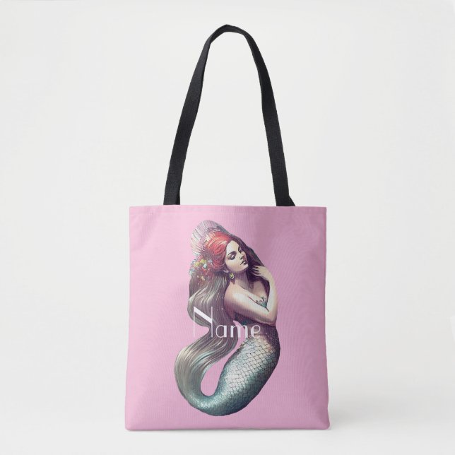 Bolsa Tote Rubor_Cove da Bela Sereia da Redhead (Frente)