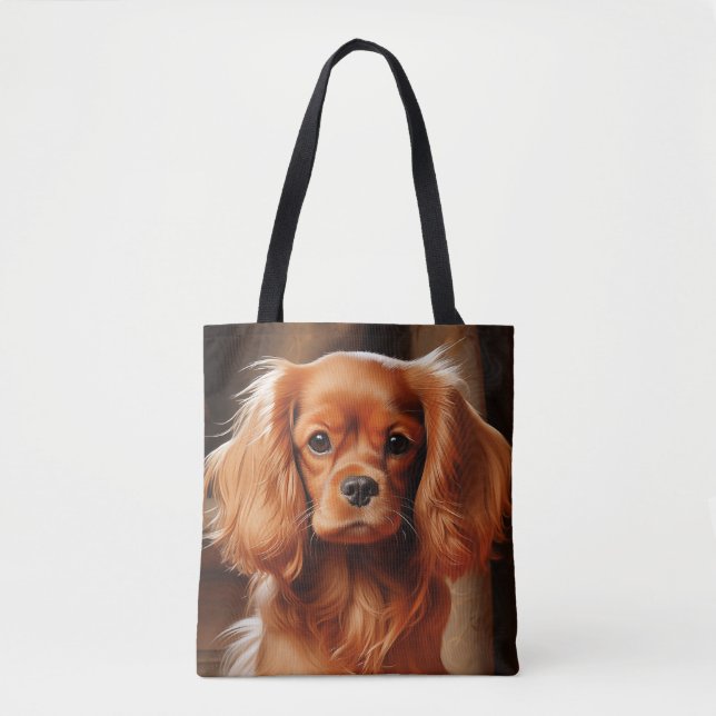 Bolsa Tote Ruby Cavalier King Charles Spaniel (Frente)