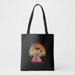 Bolsa Tote Rudolph Red Nose Reindeer Vintage Natal