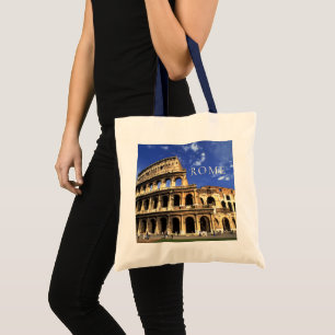 Bolsa Tote Ruínas Famosas do Coliseu   Roma Itália