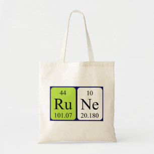 Bolsa Tote Rune o nome periódico da mesa ao saco