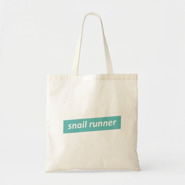Bolsa Tote Runner Snail, Runners Lentos (Frente)