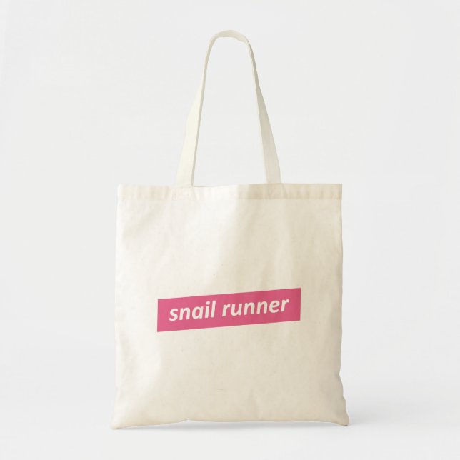 Bolsa Tote Runner Snail, Runners Lentos (Frente)