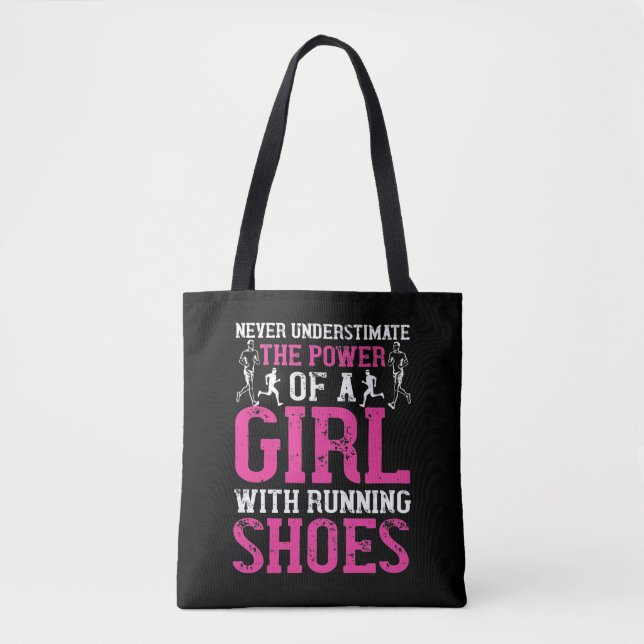 Bolsa Tote Running - Never underestimate champion (Frente)
