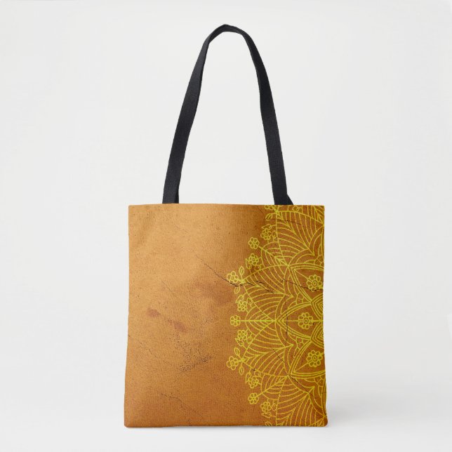 Bolsa Tote Rust Mandala Zen Espírito De Mente Russo (Frente)