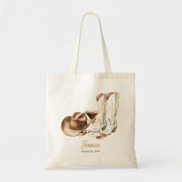 Bolsa Tote Rustic Brown Western Adult Birthday Cowgirl 