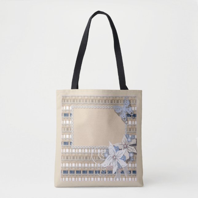 Bolsa Tote Rustic, casamento (Frente)