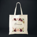 Bolsa Tote Rustic Floral Botanic Bridesmaid Tote Bag<br><div class="desc">Esta mala rústica botânica floral é o presente perfeito para apresentar suas madrinhas e madrinhas de casamento para um casamento moderno. A design apresenta flores e folhagem lindas e coloridas desenhadas à mão,  elegantemente organizadas em buquês atraentes.</div>