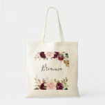 Bolsa Tote Rustic Floral Botanic Bridesmaid Tote Bag<br><div class="desc">Esta mala rústica botânica floral é o presente perfeito para apresentar suas madrinhas e madrinhas de casamento para um casamento moderno. A design apresenta flores e folhagem lindas e coloridas desenhadas à mão,  elegantemente organizadas em buquês atraentes.</div>