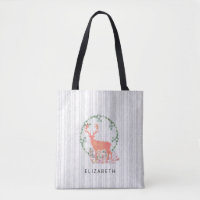 Rustic Reindeer Boho Watercolor Personalizado